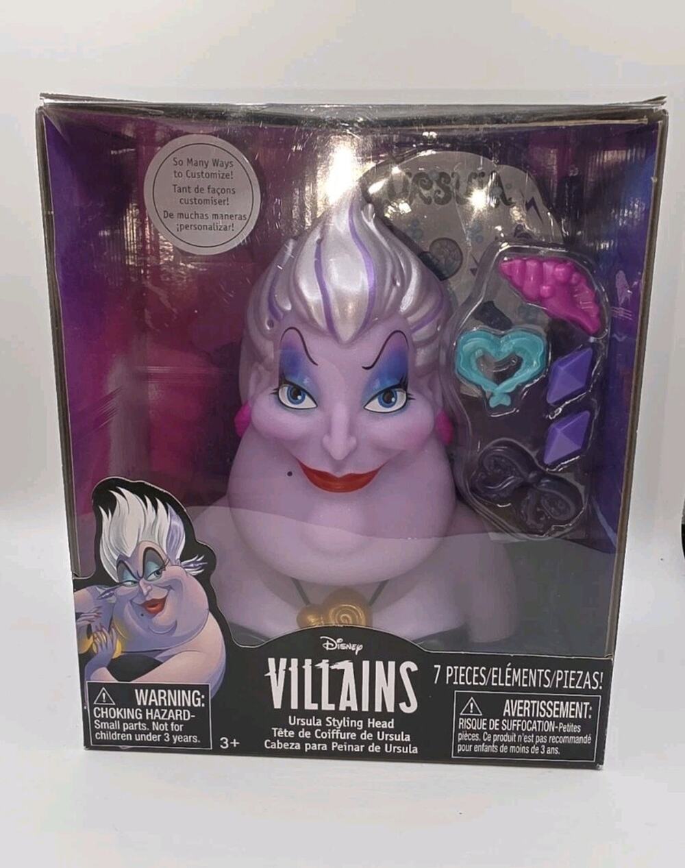 Disney Villains Ursula Styling Head Collectable, The Little Mermaid New